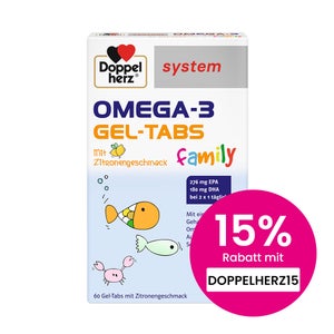 Doppelherz system Omega-3 Family comprimés à croquer au citron (60 pièces)