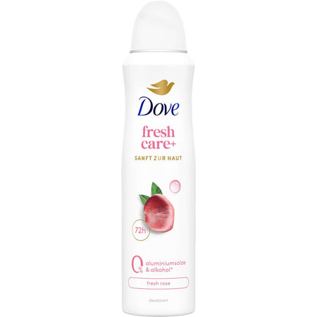 Dove spray déodorant fresh+care rose (150 ml)