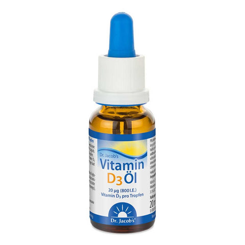 Dr. Jacob's Vitamin D3 Öl 640 Tropfen 800 IE D3 vegetarisch (20 ml)