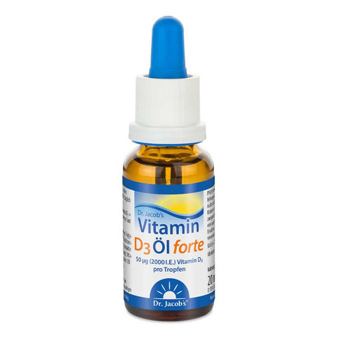 Dr. Jacob's Vitamin D3 high-strength oil 2000 IU high-dose D3 640 drops (20 ml)