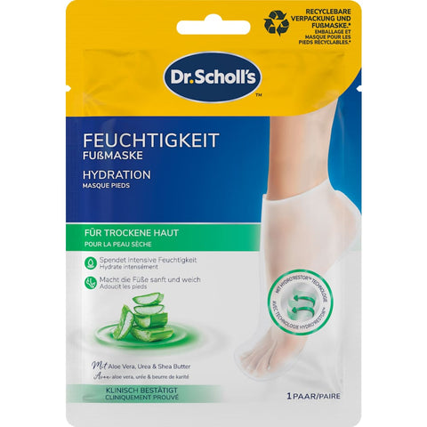 Scholl chaussettes masque pour pieds à l'aloe vera (1 paire), 2 pièces