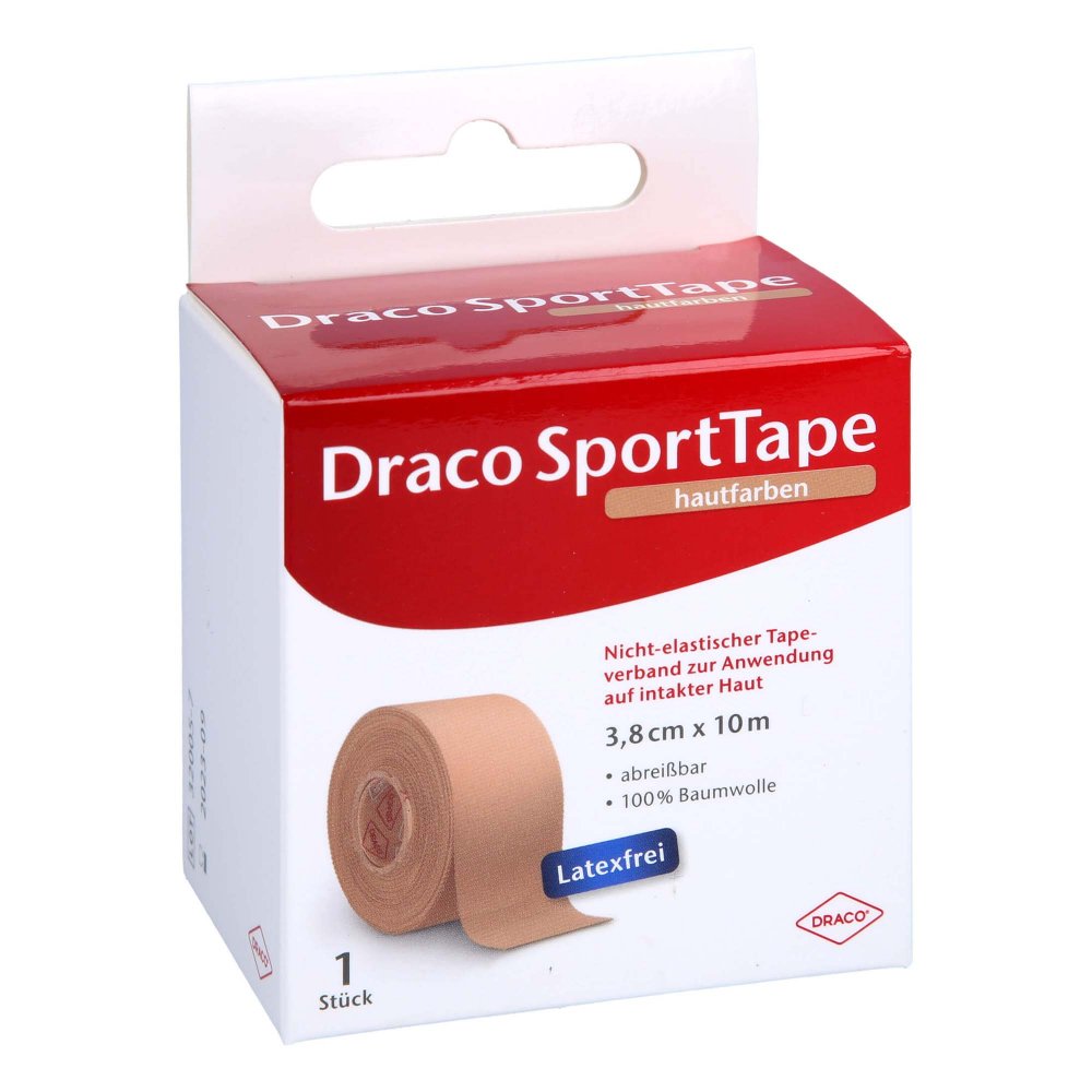 Draco bande adhésive couleur peau (3,8 cm x 10 m, 1 pièce)