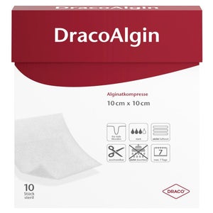 DracoAlgin compresse d'alginate 10x10 cm (10 pièces)