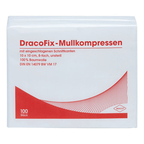 Dracofix OP-Kompressen 10x10 cm unsteril 12-fach (100 Stück)
