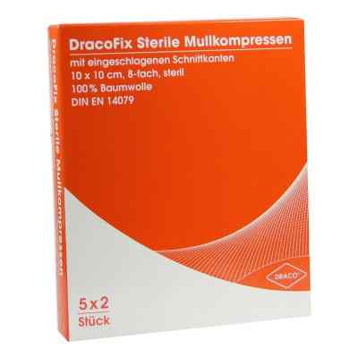 Dracofix Peel compresses 10x10 cm stériles 8 plis (5x2 pièces)