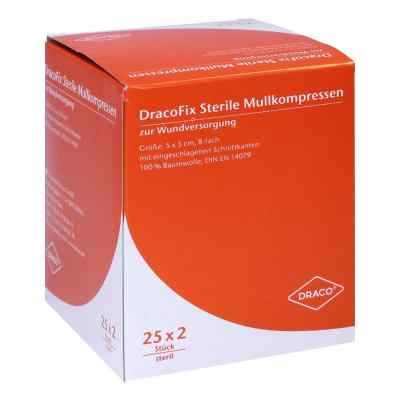 Dracofix Peel compresses 5x5 cm stériles 8 plis (25x2 pièces)