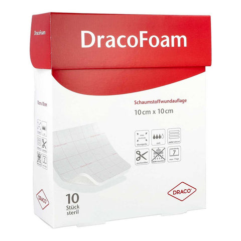 Dracofoam foam dressing 10x10 cm (10 pieces)