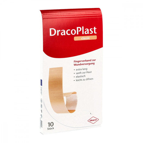 Dracoplast bandes pour doigts élastiques 2x12cm (10 pièces)