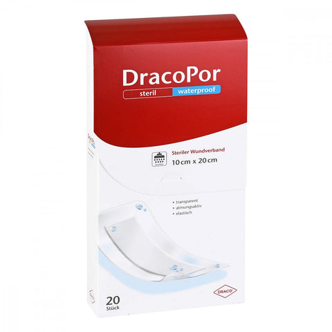 Dracopor pansement imperméable 10x20 cm stérile (20 pièces)