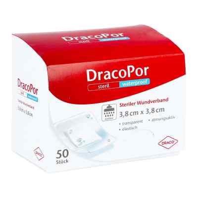 Dracopor pansement imperméable stérile 3,8x3,8 cm (50 pièces)