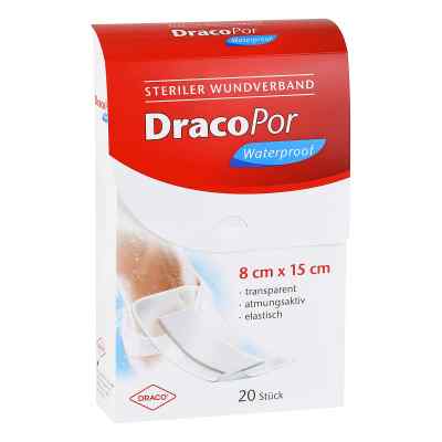 Dracopor wasserdichter Verband 8x15 cm steril (20 Stück)