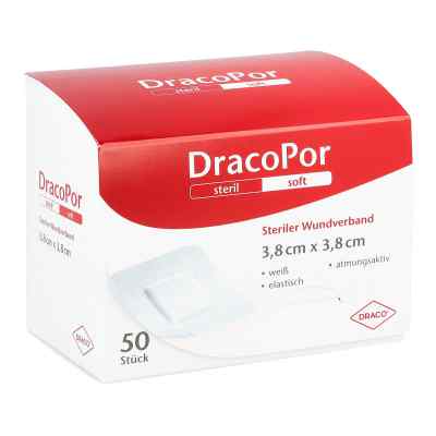 Dracopor pansement 3,8x3,8 cm stérile (50 pièces)