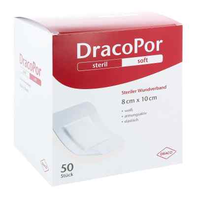 DracoPor Wundpflaster 8 cm x 10 cm steril (50 Stück)