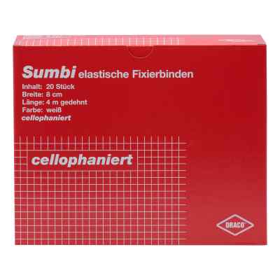 Dracosumbi Fixierbinde 10 cm x 4 m weiß (20 Stück)