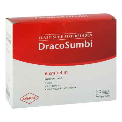 Dracosumbi Fixierbinde 6 cm x 4 m weiß (20 Stück)