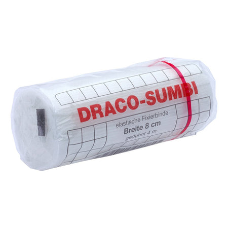 Dracosumbi bande de fixation 8 cm x 4 m blanche (1 pièce)