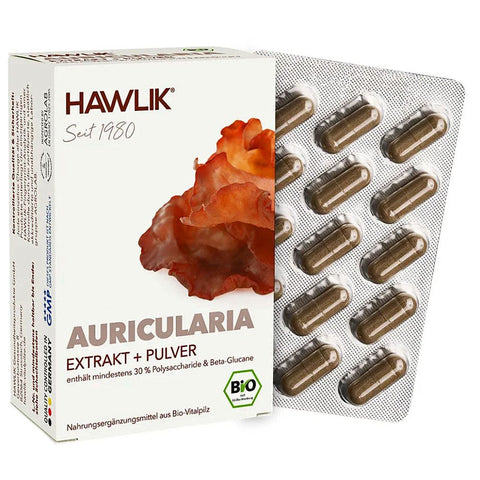 Hawlik Bio Auricularia extrait + poudre (60 gélules)
