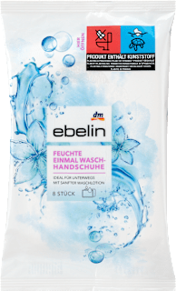 ebelin Gants de toilette humides jetables (8 pièces)