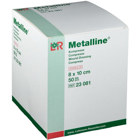 Metalline® compresse 8 cm x 10 cm stérile — 50 pièces