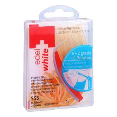 Edelwhite pro brossettes interdentaires 0,45-2mm (6 pièces)
