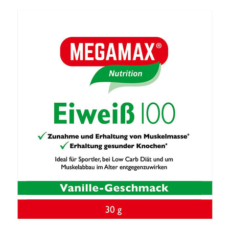 Megamax Eiweiss 100 vanille poudre (30 g)