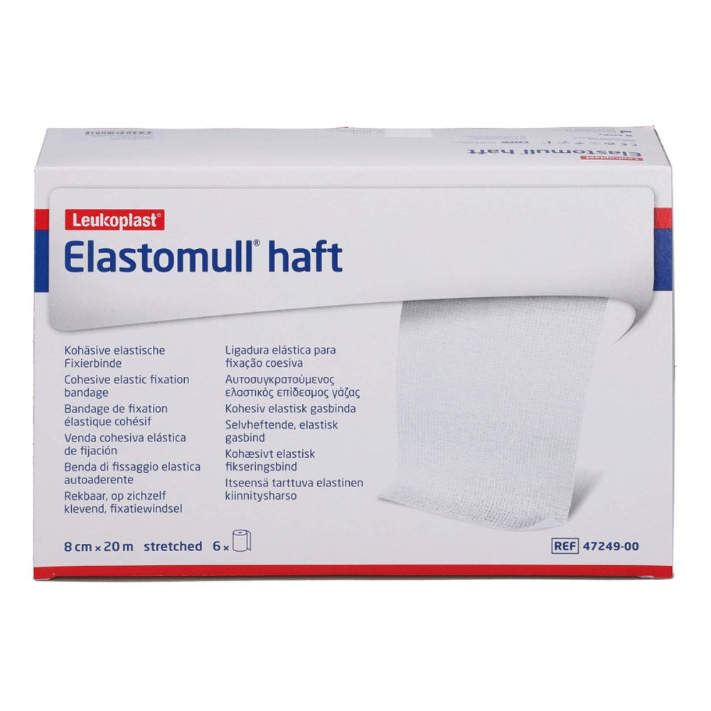 Elastomull bande de fixation adhésive 8 cm x 20 m (6 pièces)