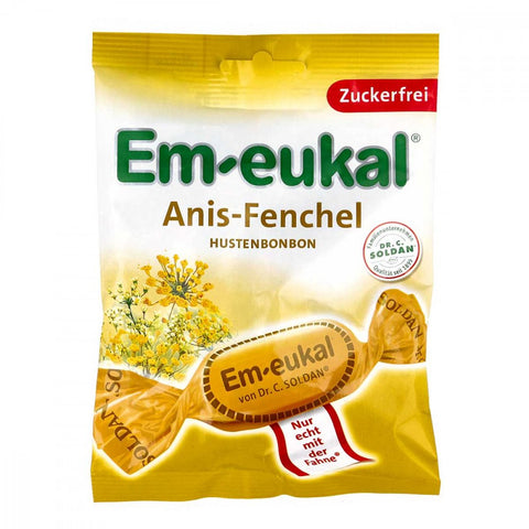 Em-eukal Anis-Fenchel Bonbons zuckerfrei (75 g)