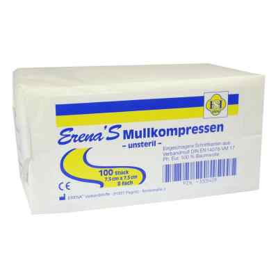 Erena compresses de gaze non stériles 7,5x7,5 cm 8 plis (100 pièces)
