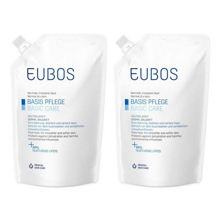 Eubos baume pour la peau F lotion recharge (2x400 ml)