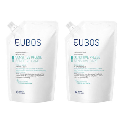 Eubos Sensitive Shower & Cream refill pouch (2x400 ml)
