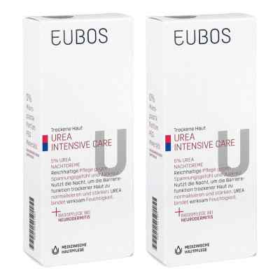 Eubos crème de nuit à l'urée 5% pour peau sèche (2x50 ml)