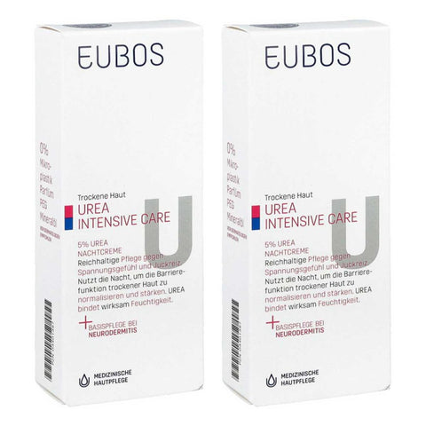 Eubos 5% Urea Night Cream for dry skin (2x50 ml)