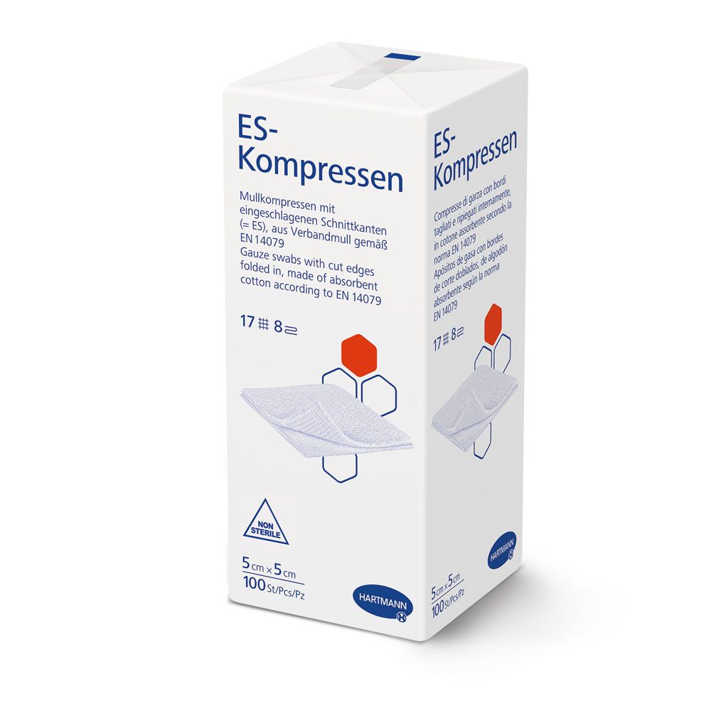 Compresses ES non stériles 16 plis 10 x 10 cm (100 pièces)