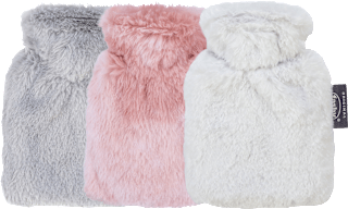 Fashy hot water bottle with grey pouch pocket 0.8 L (1 piece)