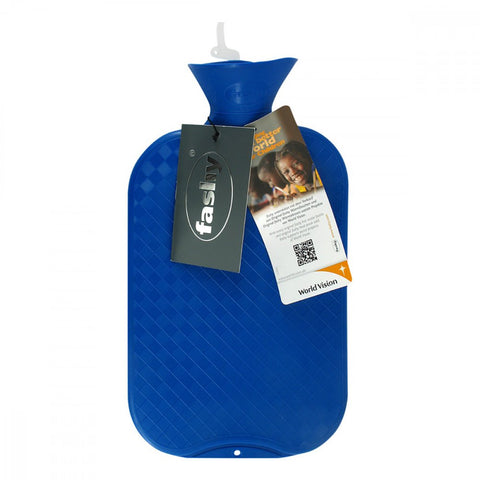 Fashy smooth hot water bottle sapphire (1 piece)