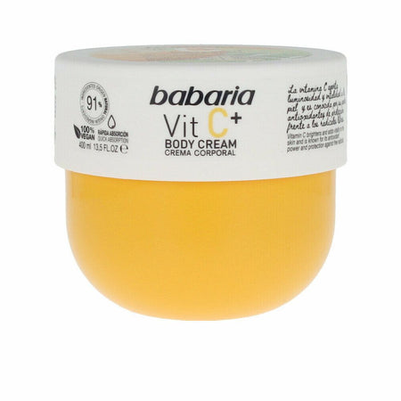 Babaria Vitamine C+ crème pour le corps 100% vegan (400 ml)