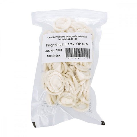 Careliv Produkte Doigtier latex opératoire taille 5 (100 pièces)