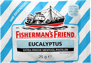 Fisherman's Friend Eukalyptuspastillen ohne Zuckerzusatz (25 g)