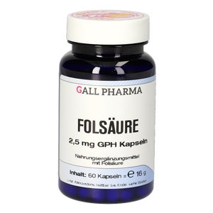 Folsäure 2,5 mg GPH Kapseln (60 Stück)