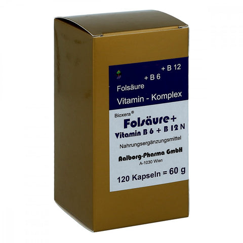 FBK-Pharma Acide folique + vitamine B6 + B12 complexe N gélules (120 pièces)