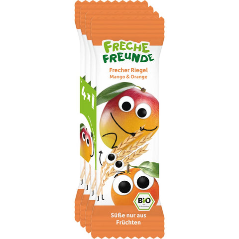 Freche Freunde fruit and cereal bar mango & orange from 1 year (4x23 g), 92 g