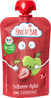 FruchtBar Quetschbeutel Erdbeere Apfel ab 6 Monate (100 g)