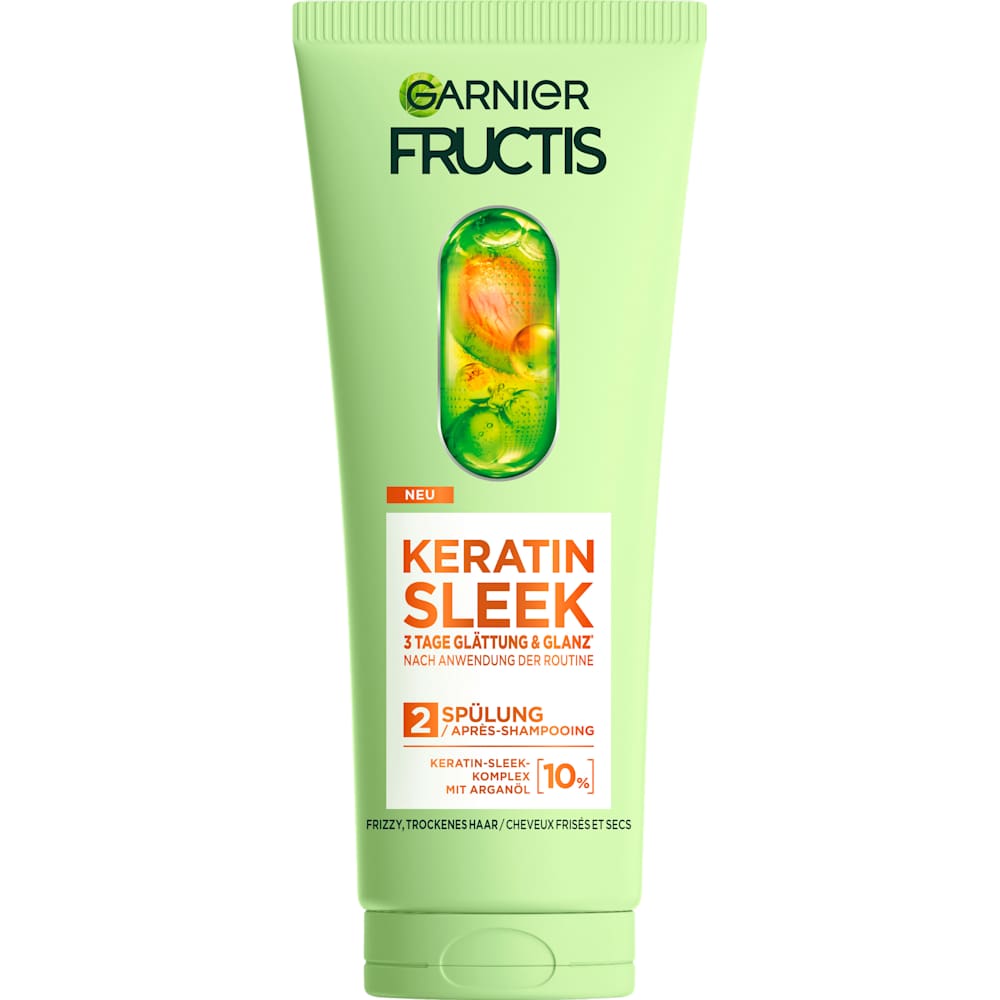 GARNIER FRUCTIS Après-shampooing Keratin Sleek anti-frisottis (200 ml)