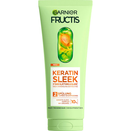 GARNIER FRUCTIS Après-shampooing Keratin Sleek anti-frisottis (200 ml)