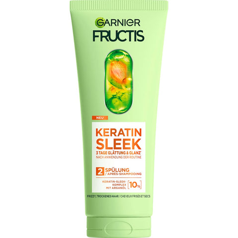 GARNIER FRUCTIS Après-shampooing Keratin Sleek anti-frisottis (200 ml)