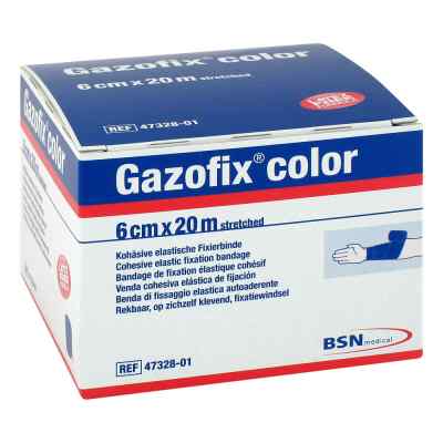 BSN medical Gazofix color bande de fixation cohésive 6 cm x 20 m bleue (1 pièce)