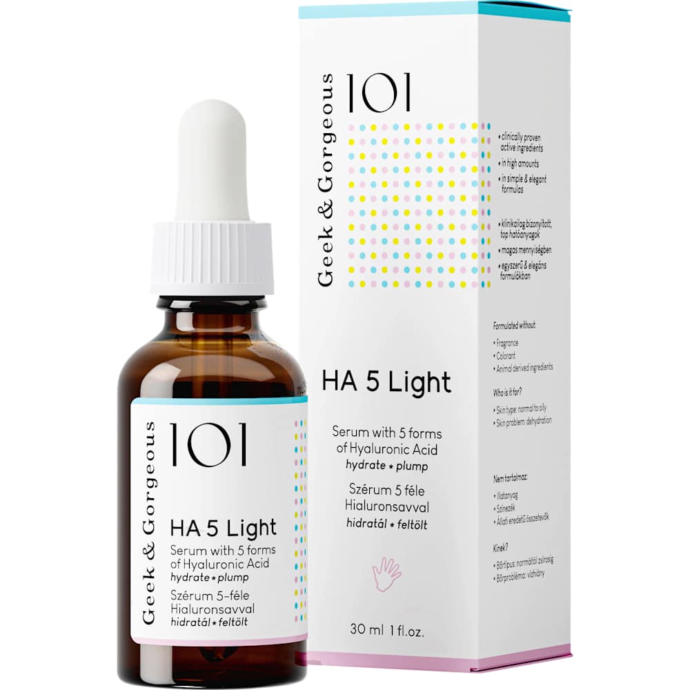 Geek&Gorgeous Sérum visage 101 HA 5 Light (30 ml)