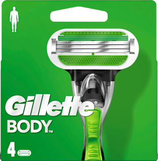 Gillette Body Rasierklingen (4 Stück)