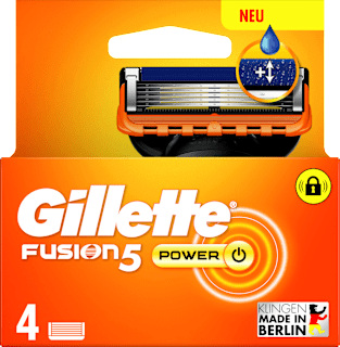 Gillette Fusion5 Power lames de rasoir (4 pièces)