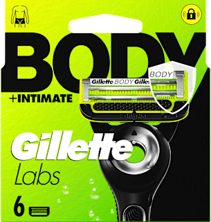Gillette Labs Body & Intimate Rasierklingen (6 Stück)
